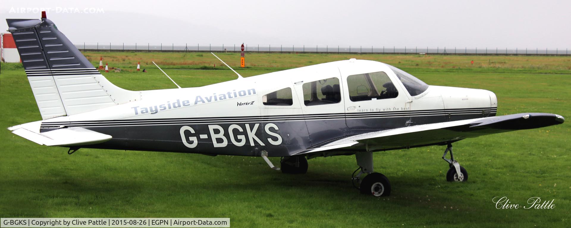 G-BGKS, 1978 Piper PA-28-161 Cherokee Warrior II C/N 28-7916221, Looking rather neglected and propless at Dundee Riverside Airport EGPN