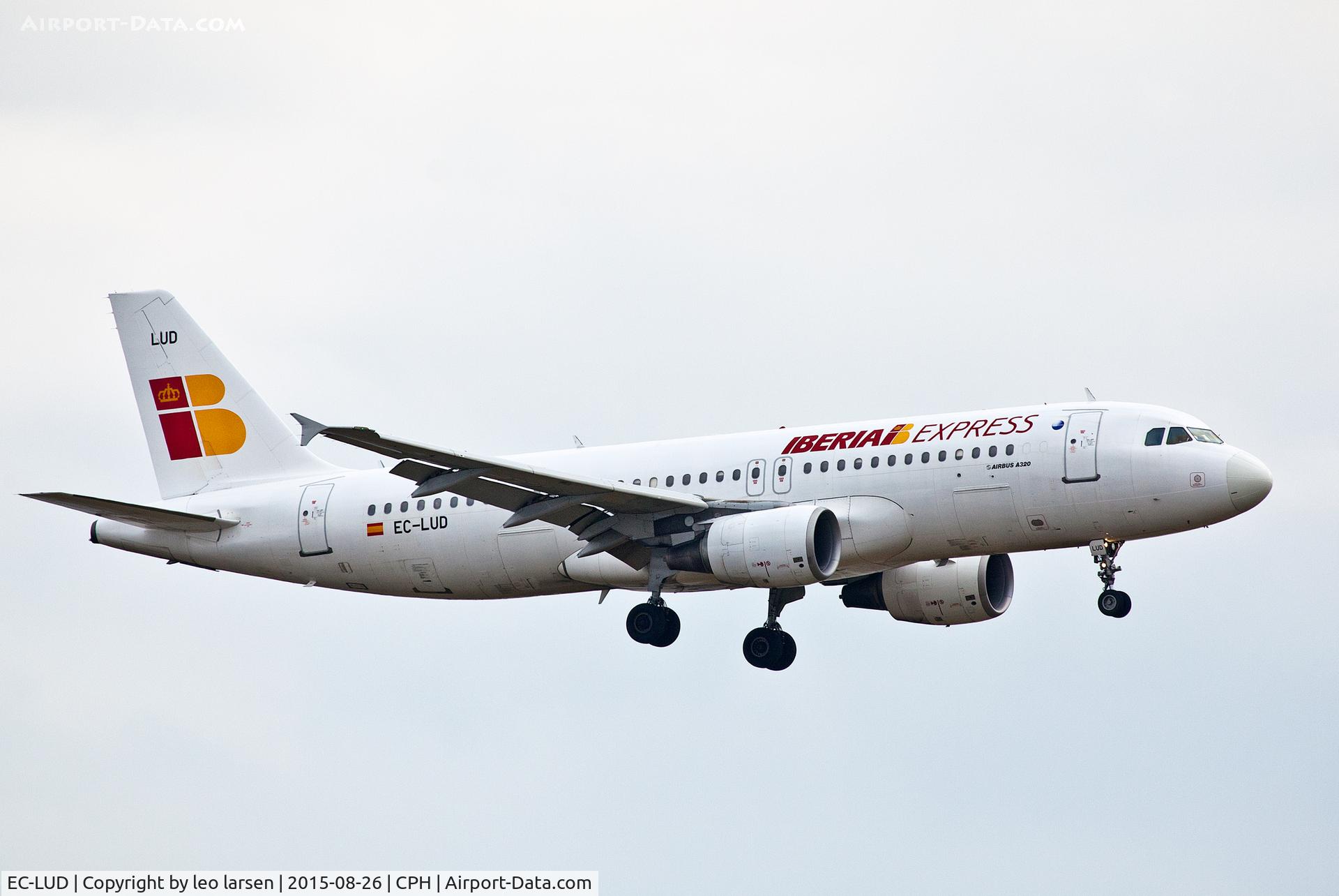 EC-LUD, 1999 Airbus A320-214 C/N 1067, Copenhagen 26.8.15