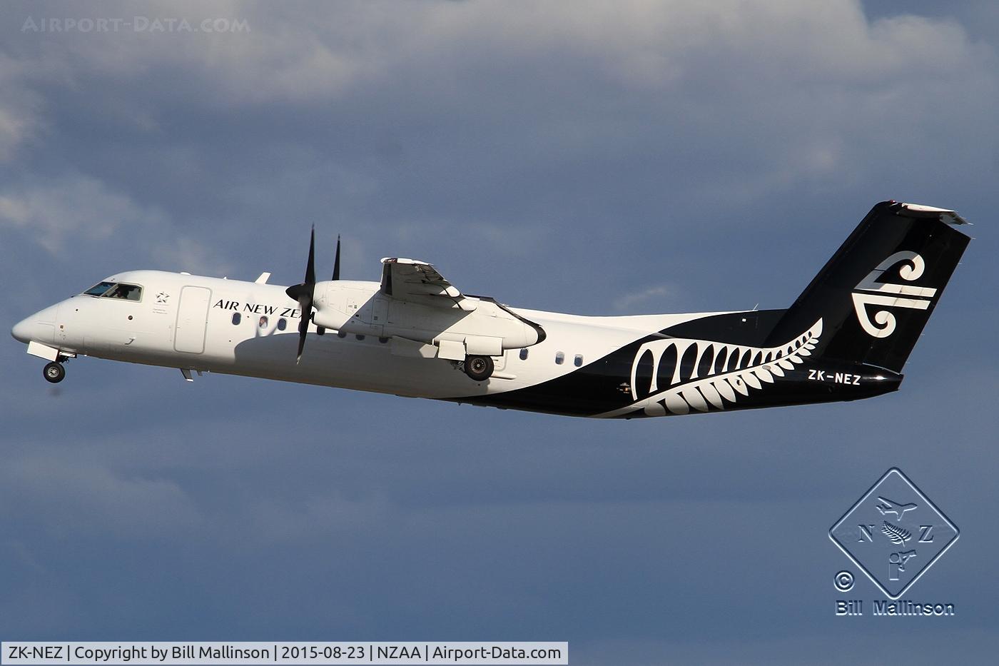 ZK-NEZ, 2007 De Havilland Canada DHC-8-311 Dash 8 C/N 654, away from 05R