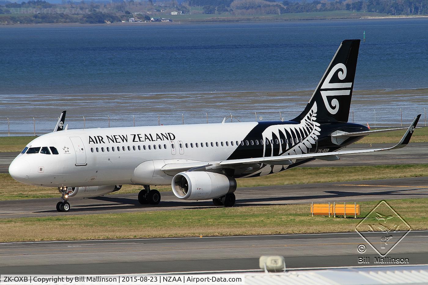 ZK-OXB, 2013 Airbus A320-232 C/N 5682, in off 05R