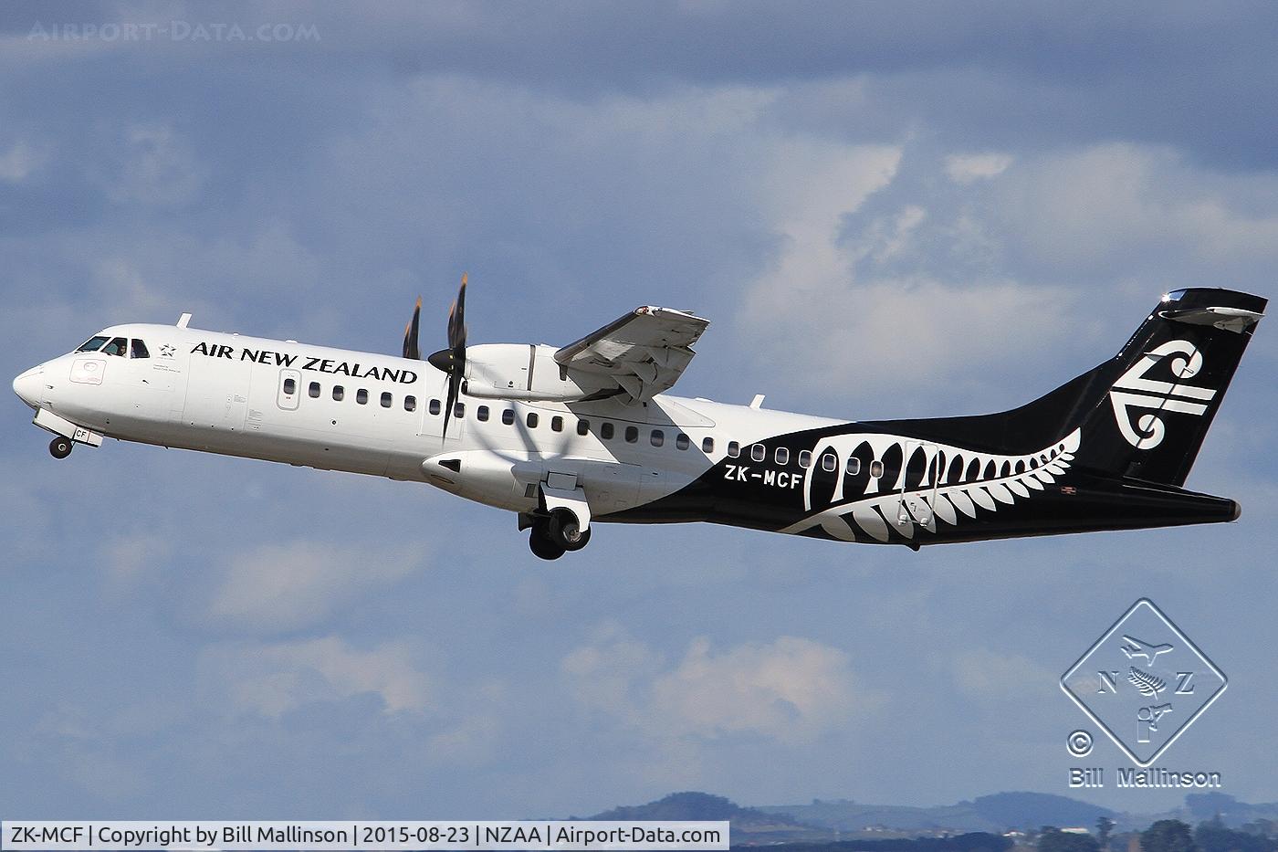 ZK-MCF, 1999 ATR 72-212A C/N 600, away from 05R