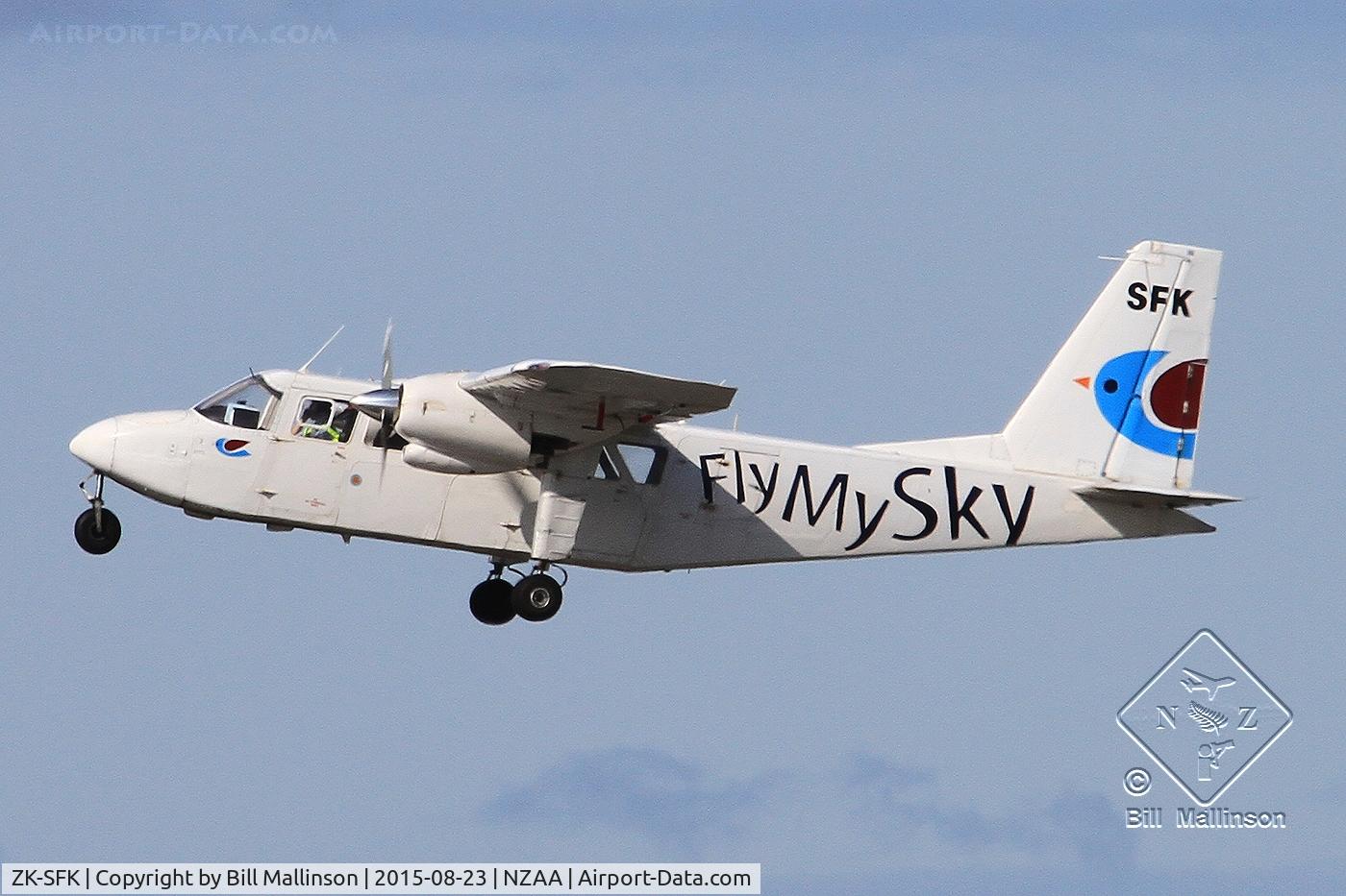 ZK-SFK, Britten-Norman BN-2A Islander C/N 236, away from 05