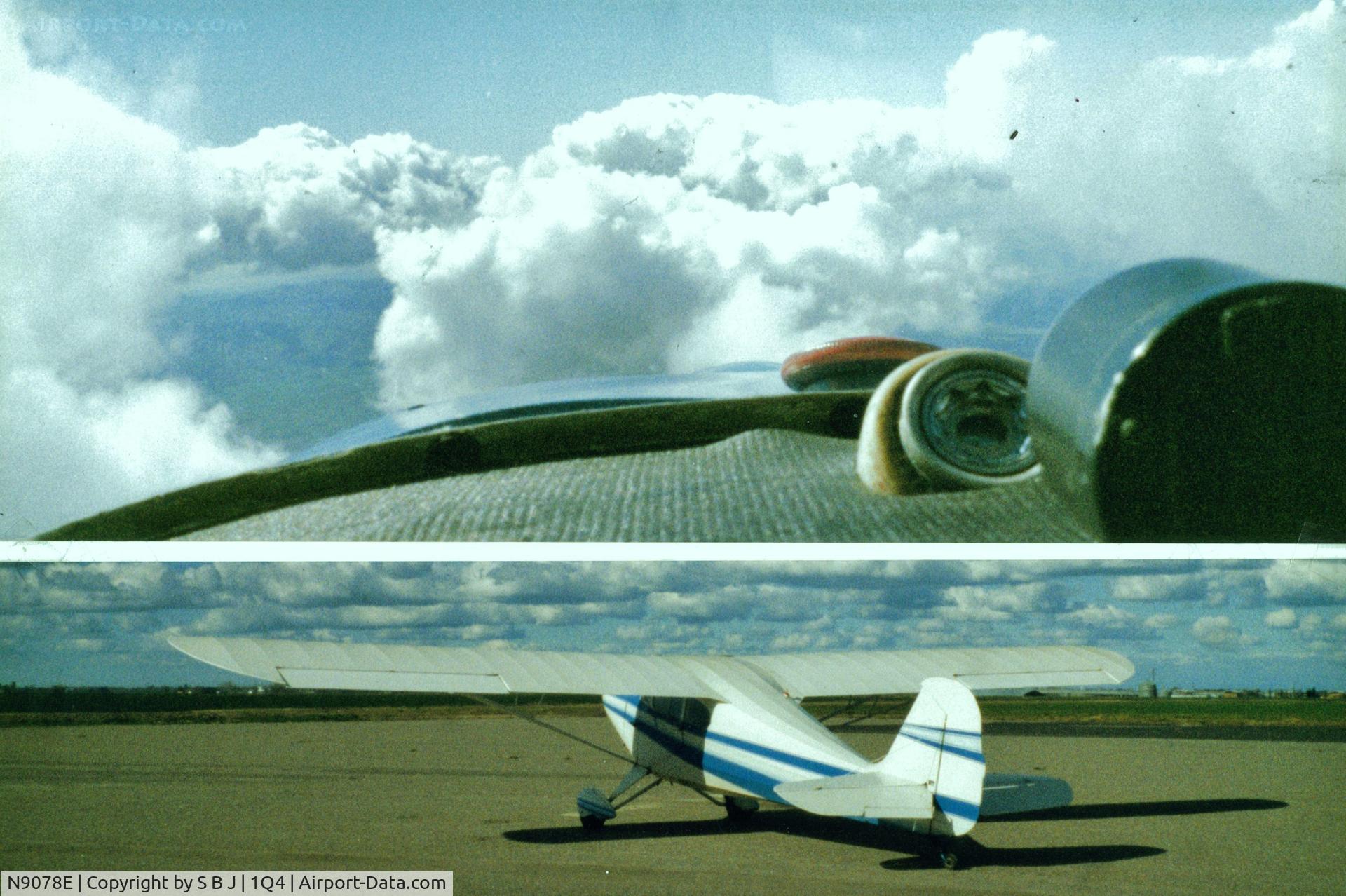 N9078E, 1946 Aeronca 11AC Chief C/N 11AC-710, 78E at 1Q4 after flying around the clouds you see,thus the top picture. Is always an inspiring experience.