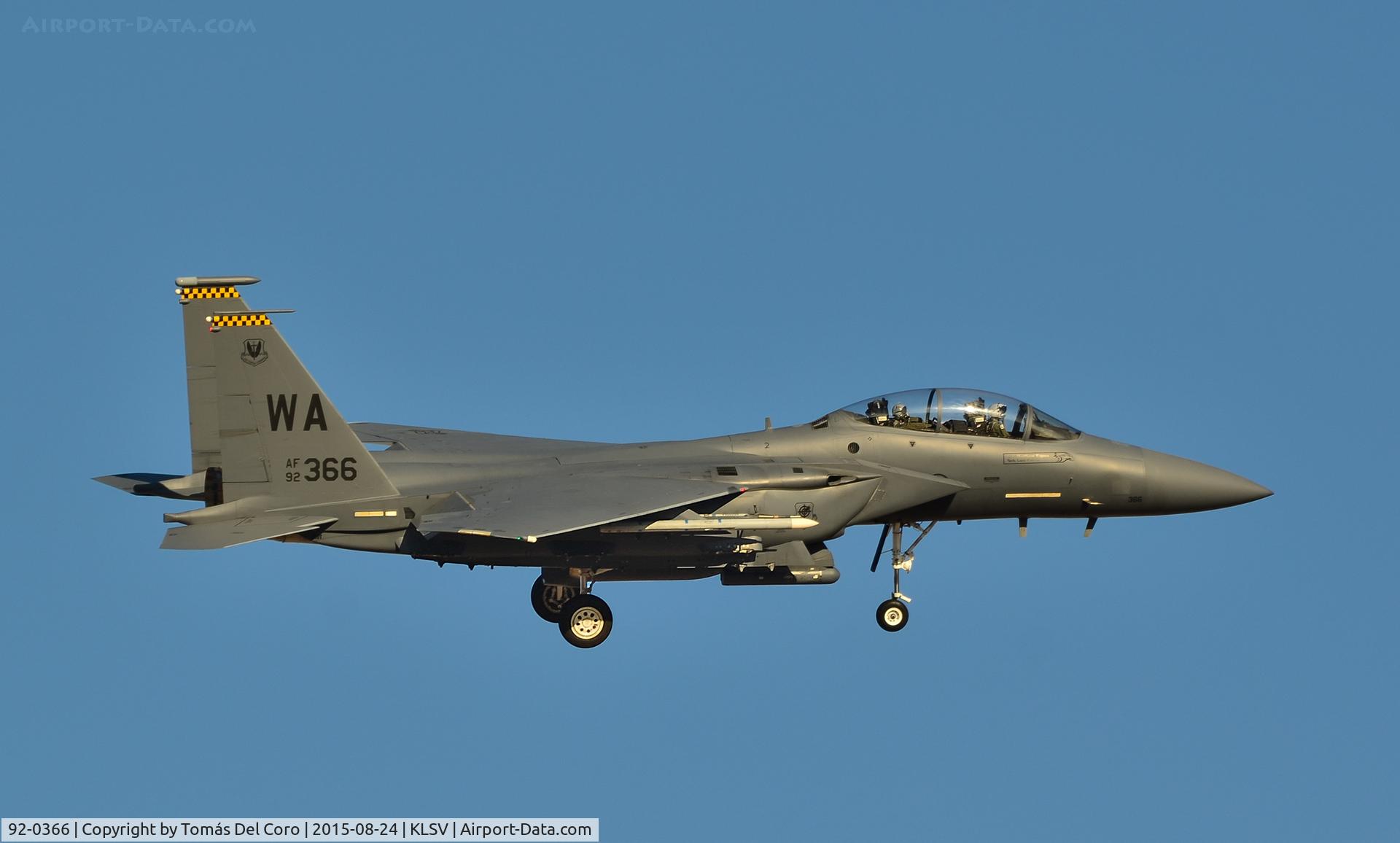 92-0366, 1992 McDonnell Douglas F-15E Strike Eagle C/N 1250/E208, McDonnell Douglas F-15E Strike Eagle 92-0366 -  RED FLAG 15-4 August 17 to 28

Las Vegas - Nellis AFB (LSV / KLSV)
TDelCoro
August 24, 2015