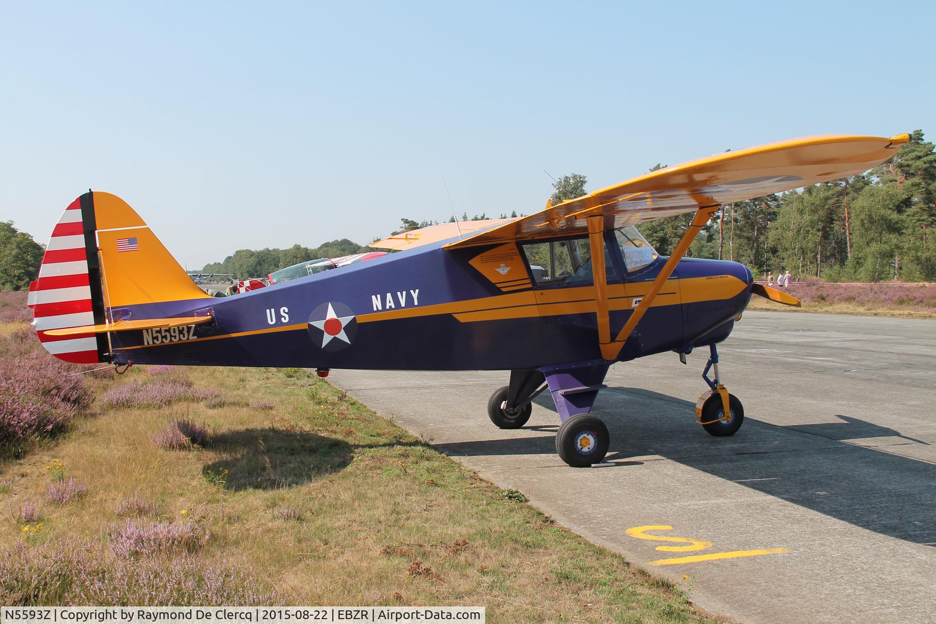 N5593Z, 1962 Piper PA-22-108 Colt C/N 22-9404, Zoersel Fly-in 2015.