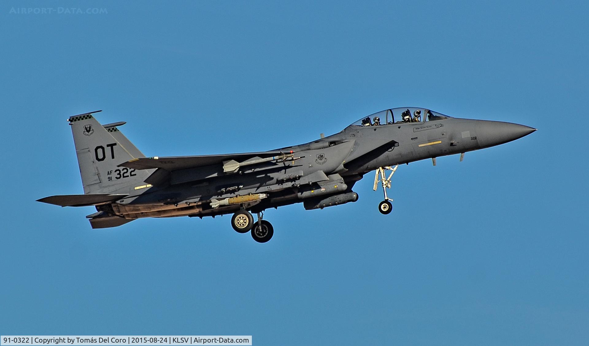 91-0322, 1991 McDonnell Douglas F-15E Strike Eagle C/N 1229/E187, McDonnell Douglas F-15E Strike Eagle 91-0322 -  RED FLAG 15-4 August 17 to 28

Las Vegas - Nellis AFB (LSV / KLSV)
TDelCoro
August 24, 2015