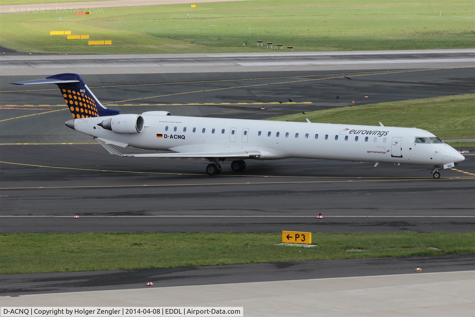D-ACNQ, 2010 Bombardier CRJ-900LR (CL-600-2D24) C/N 15260, On taxi to parking position...