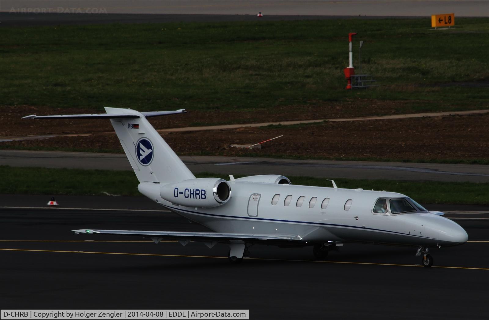 D-CHRB, 2013 Cessna 525C CitationJet CJ4 C/N 525C-0144, Bizjet on taxi to take off...