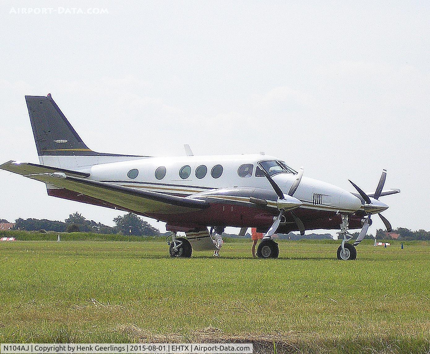 N104AJ, 1988 Beech C90A King Air C/N LJ-1164, Texel Airshow , August 2015