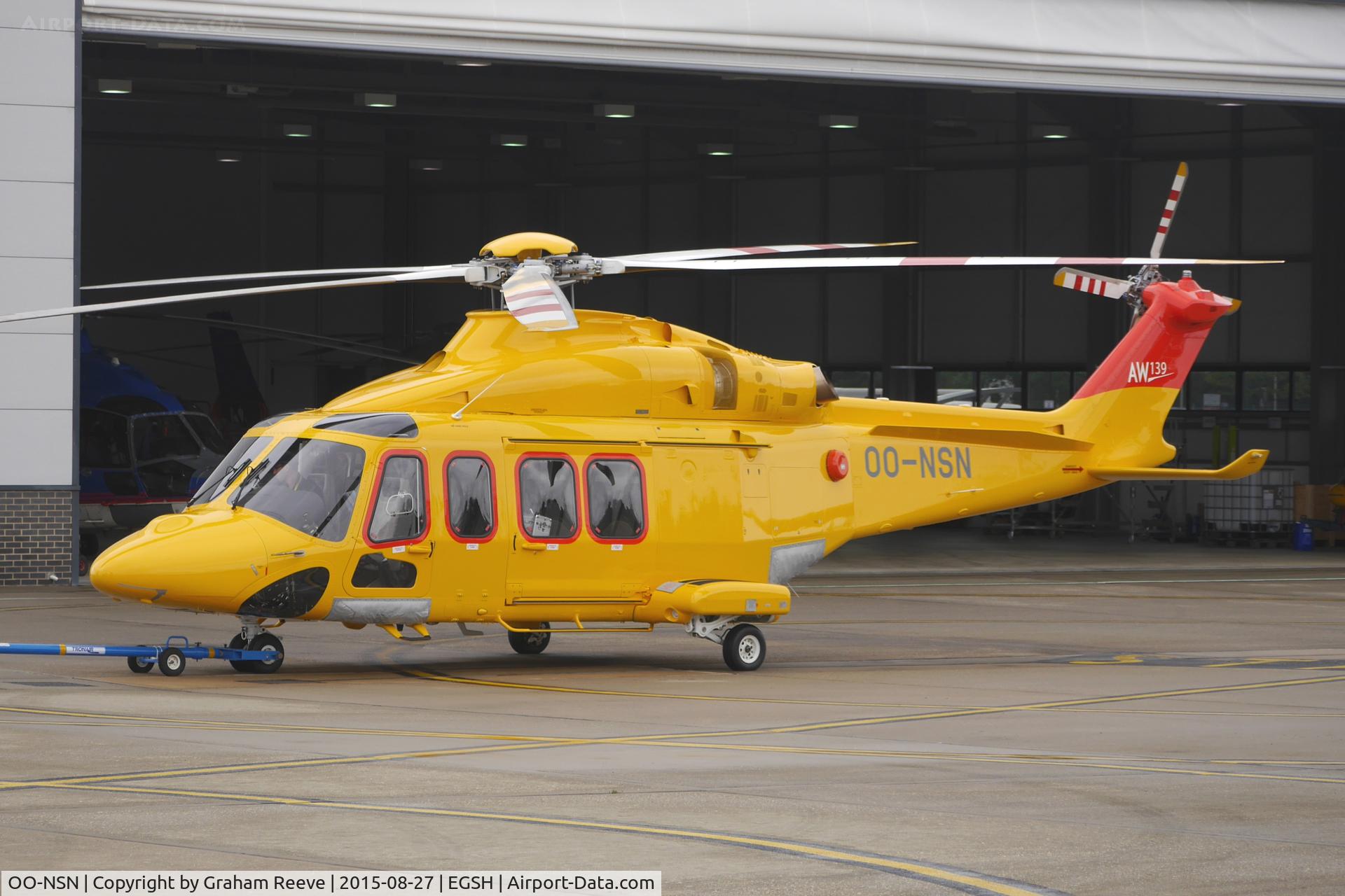 OO-NSN, 2015 AgustaWestland AW-139 C/N 31700, Undertow at Norwich.