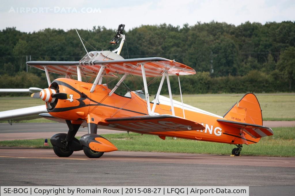 SE-BOG, 1942 Boeing N2S-3 Kaydet (B75N1) C/N 75-7128, Parked