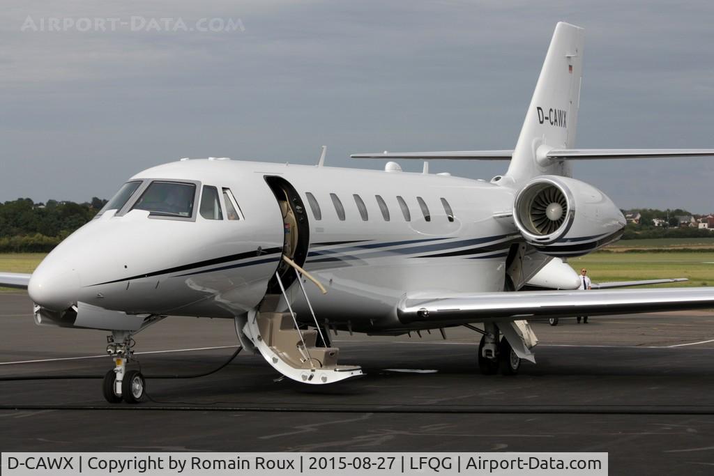 D-CAWX, 2015 Cessna 680 Citation Sovereign + C/N 680-0535, Parked
