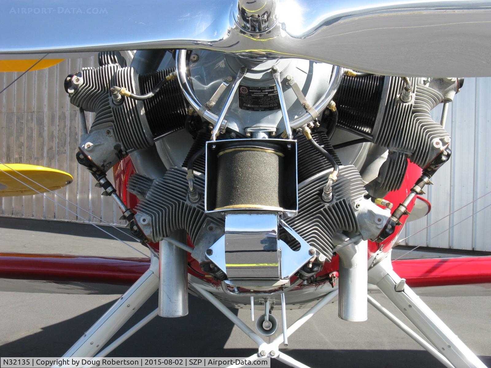 N32135, 1941 Waco UPF-7 C/N 5767, 1941 Waco UPF-7, Continental W670 220 Hp radial, chromed engine, prop beauty on special display for 85th Anniversary of SZP.