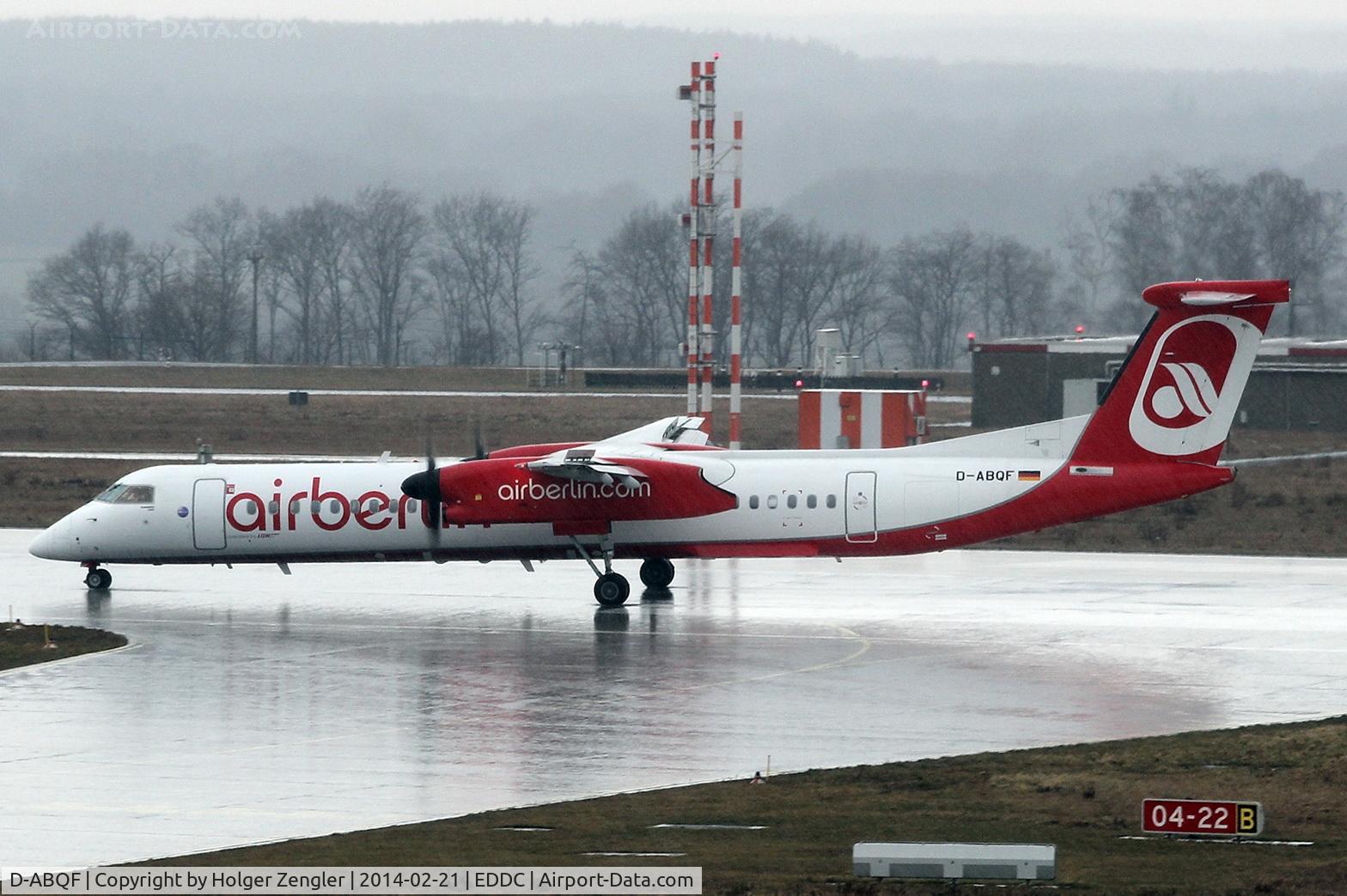 D-ABQF, 2009 De Havilland Canada DHC-8-402Q Dash 8 C/N 4245, DUS shuttle on taxi....