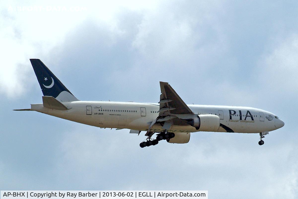 AP-BHX, 2007 Boeing 777-240/ER C/N 35296, Boeing 777-240ER [35296] (Pakistan International Airlines) Home~G 02/06/2013. On approach 27L.