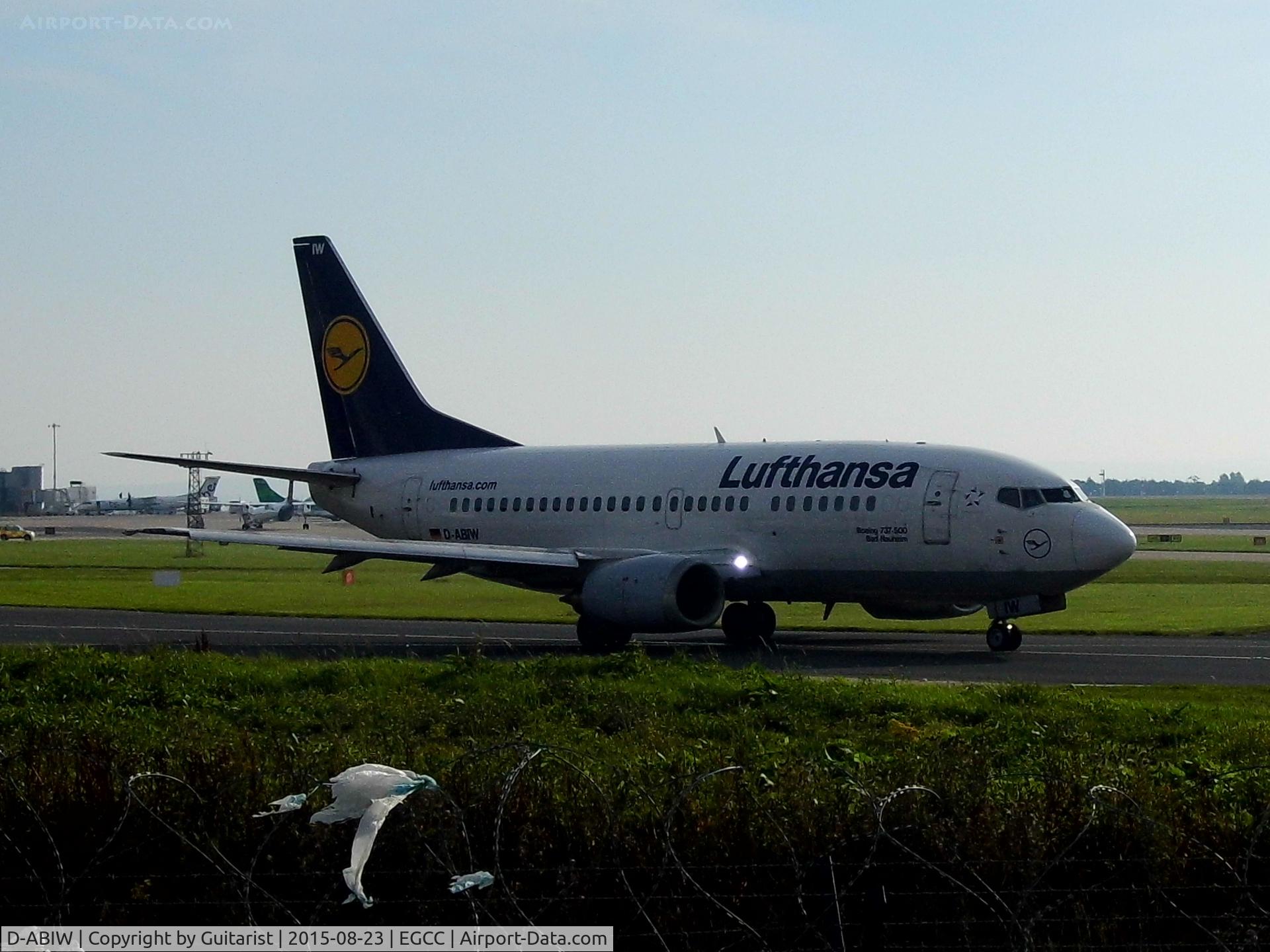 D-ABIW, 1991 Boeing 737-530 C/N 24945, At Manchester