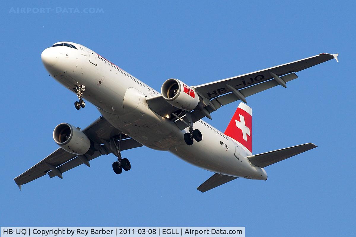 HB-IJQ, 1997 Airbus A320-214 C/N 701, Airbus A320-214 [0701] (Swiss International Air Lines) Home~G 08/03/2011. On approach 27R.