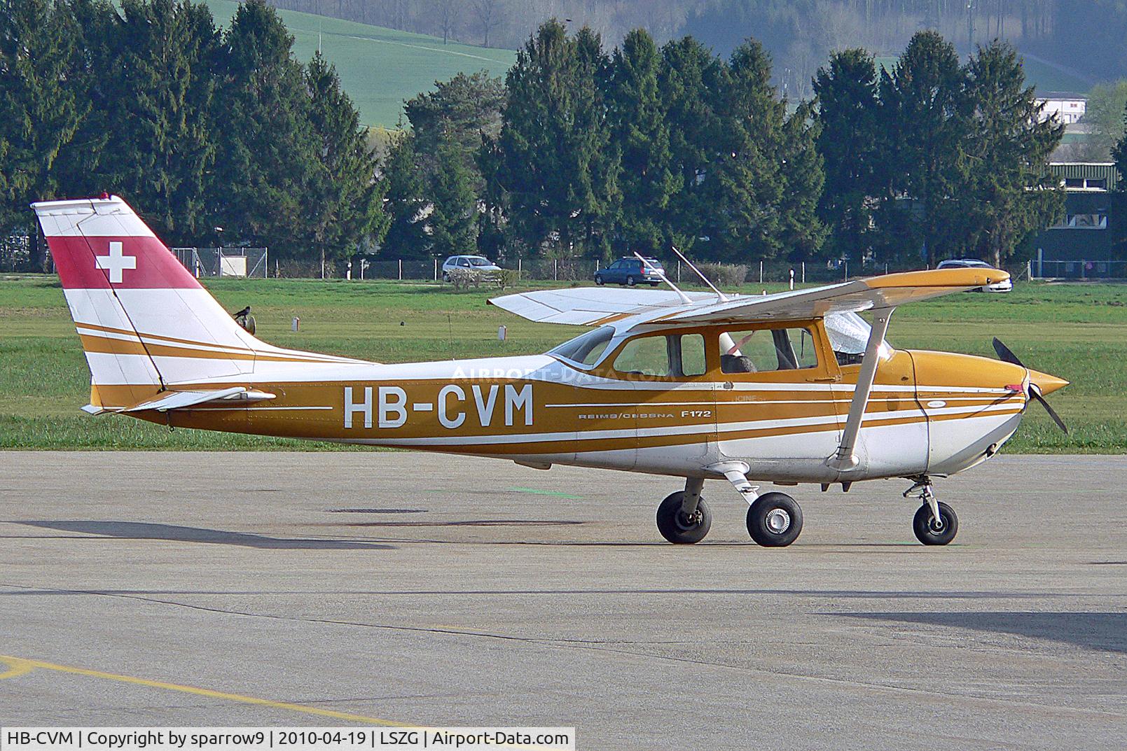 HB-CVM, 1971 Reims F172K Skyhawk C/N F17200796, on apron LSZG