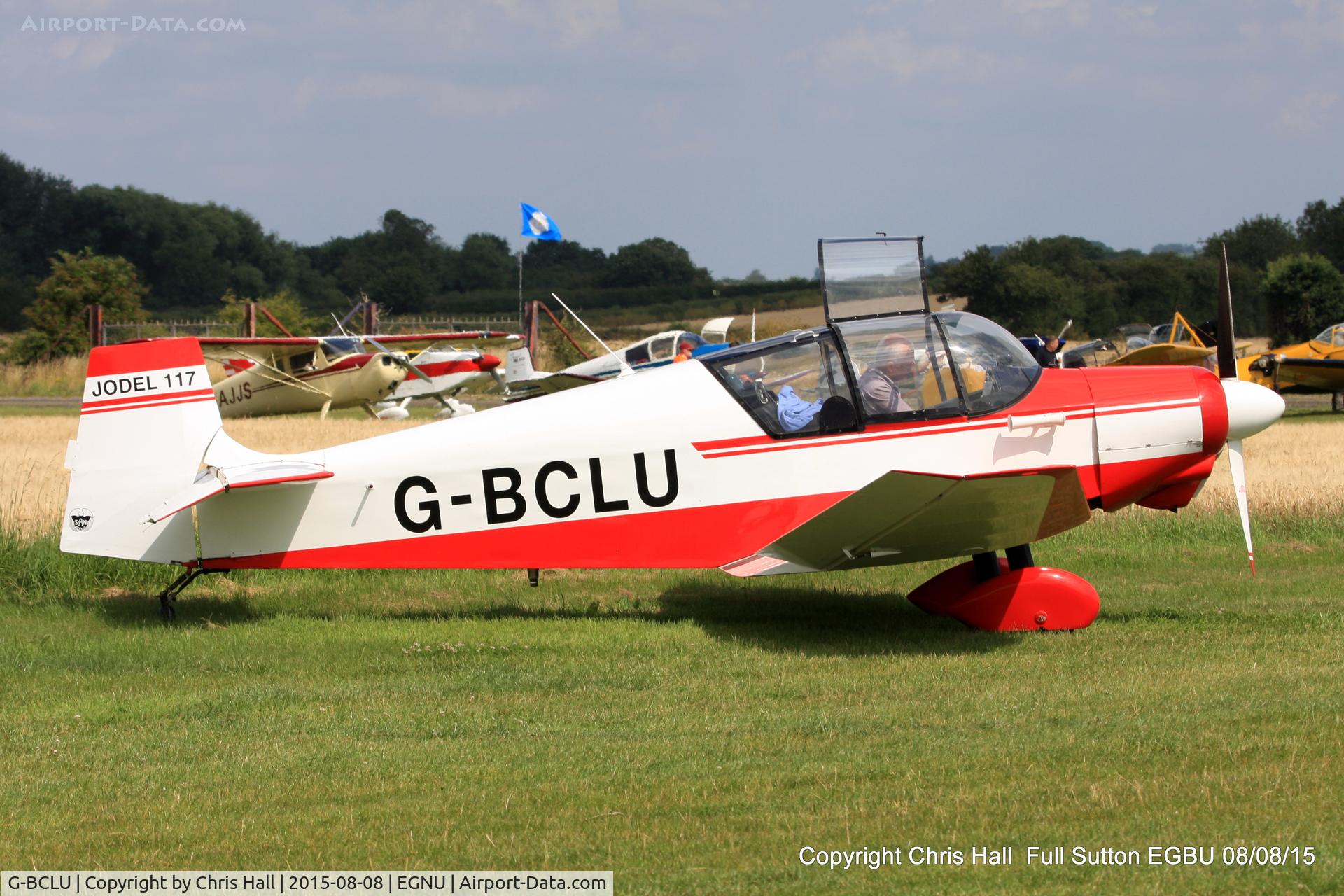 G-BCLU, 1957 SAN Jodel D-117 C/N 506, at the Vale of York LAA strut flyin, Full Sutton