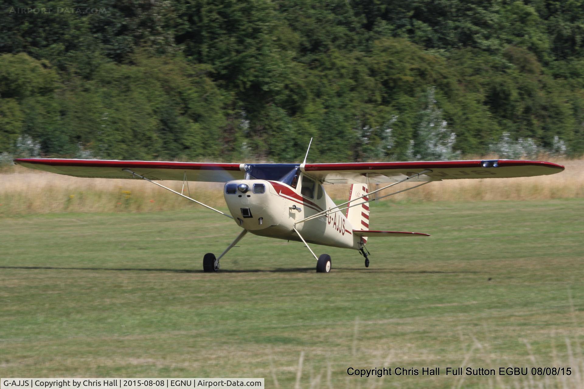 G-AJJS, 1947 Cessna 120 C/N 13047, at the Vale of York LAA strut flyin, Full Sutton