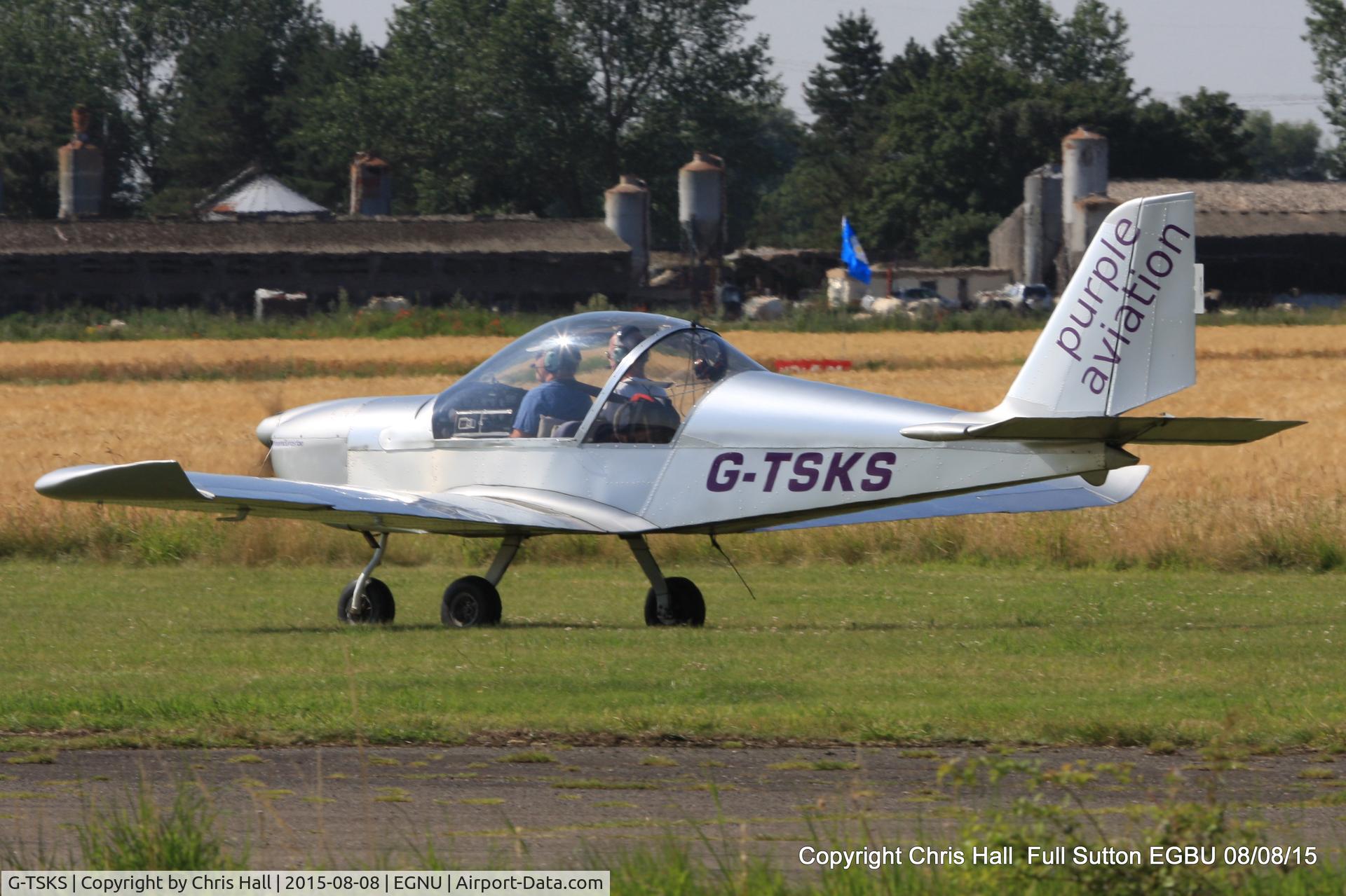 G-TSKS, 2009 Cosmik EV-97 TeamEurostar UK C/N 3320, at the Vale of York LAA strut flyin, Full Sutton