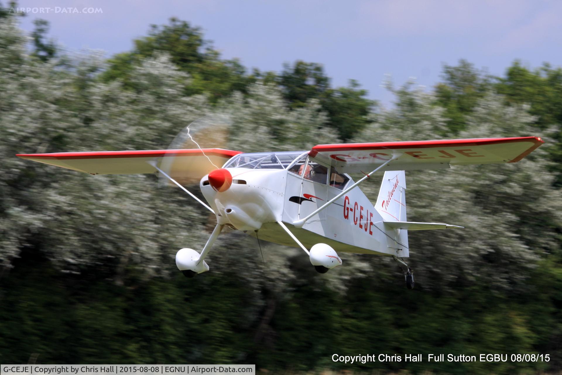 G-CEJE, 2007 Wittman W-10 Tailwind C/N PFA 031-14003, at the Vale of York LAA strut flyin, Full Sutton