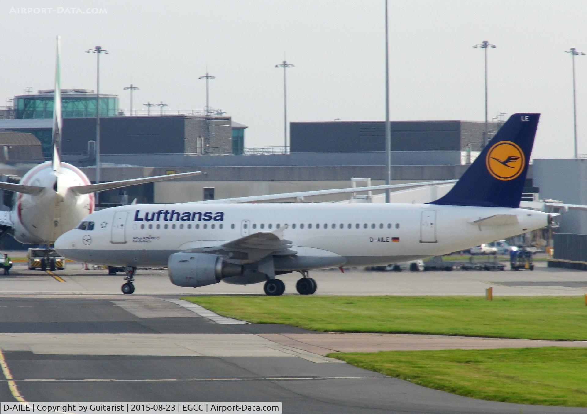 D-AILE, 1996 Airbus A319-114 C/N 627, At Manchester