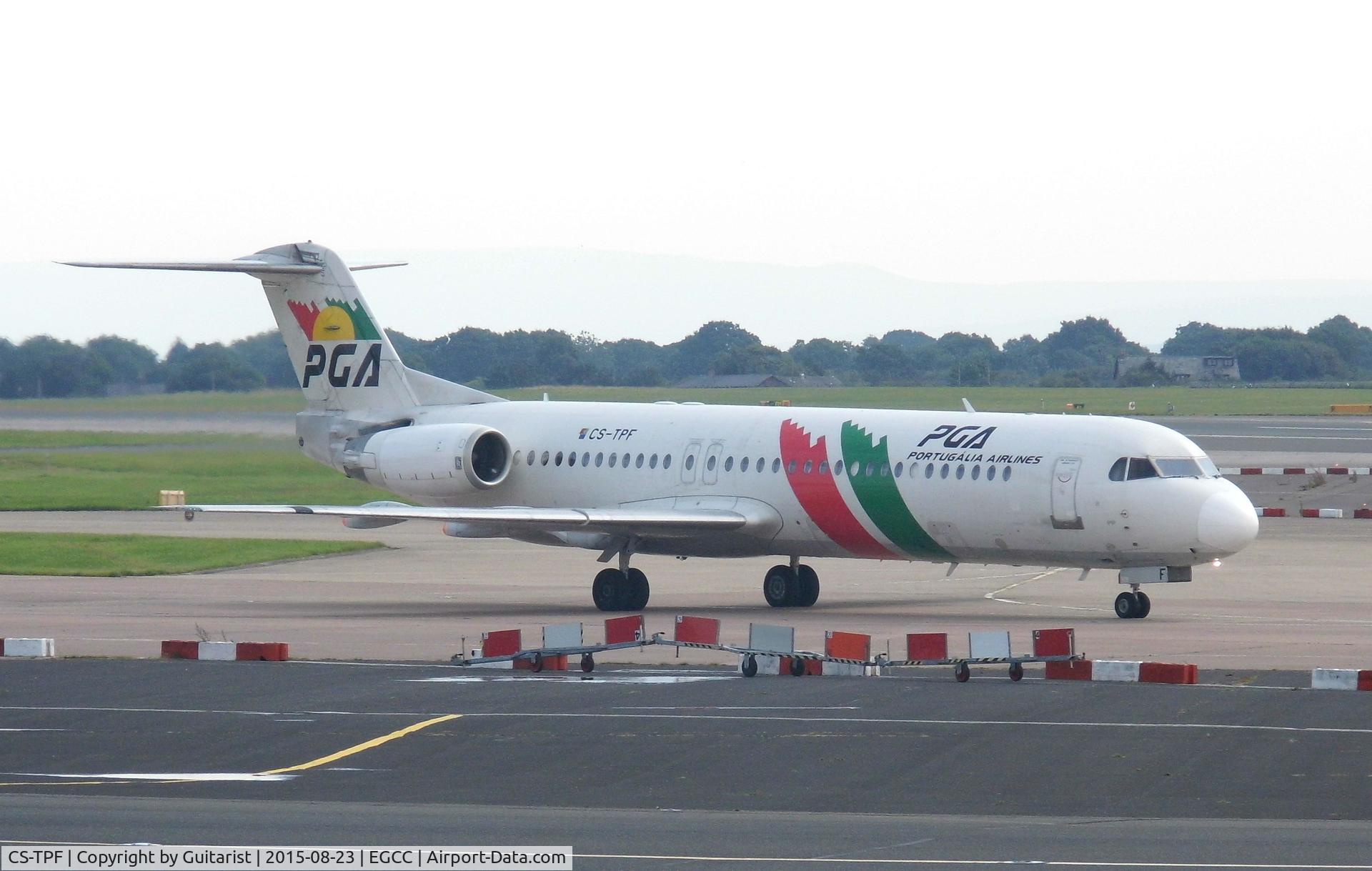 CS-TPF, 1999 Fokker 100 (F-28-0100) C/N 11258, At Manchester