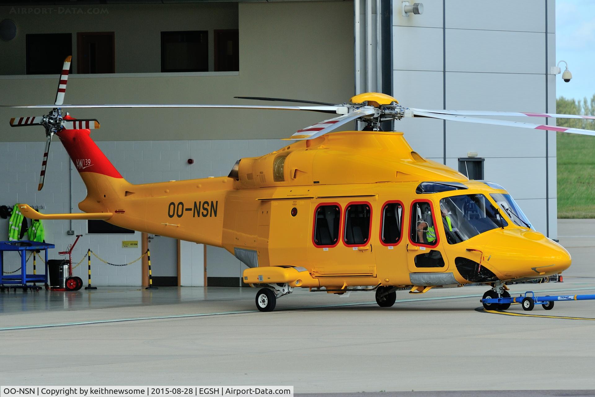 OO-NSN, 2015 AgustaWestland AW-139 C/N 31700, Nice New Visitor.