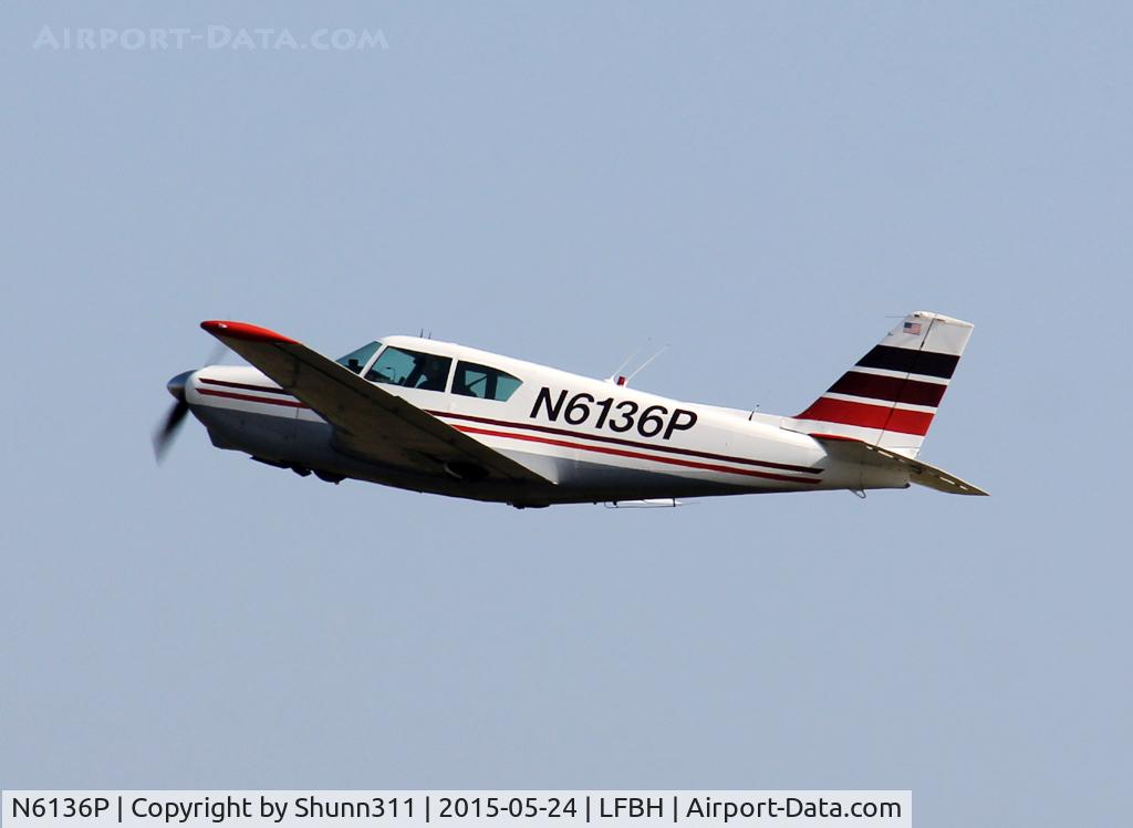 N6136P, 1959 Piper PA-24-250 Comanche C/N 24-1236, Taking off...