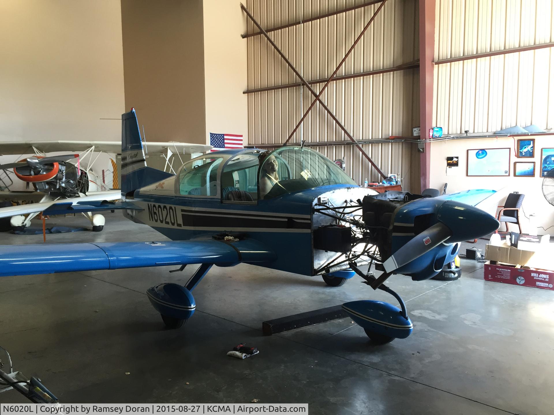 N6020L, 1972 American AA-5 C/N AA5-0120, Annual inspection time!