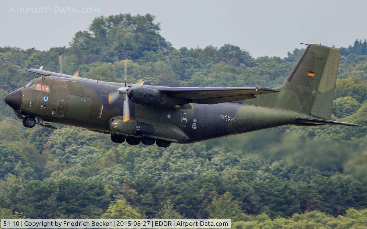 51 10, Transall C-160D C/N D147, departure from Saarbrücken