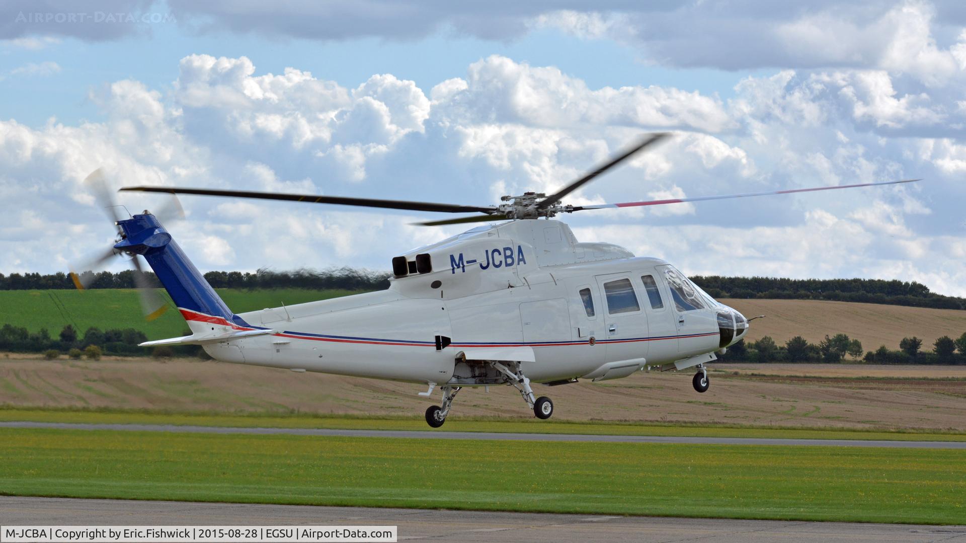 M-JCBA, 2011 Sikorsky S-76C C/N 760807, 42. M-JCBA in 'Holding' position at The Imperial War Museum, Duxford, Cambridgeshire.