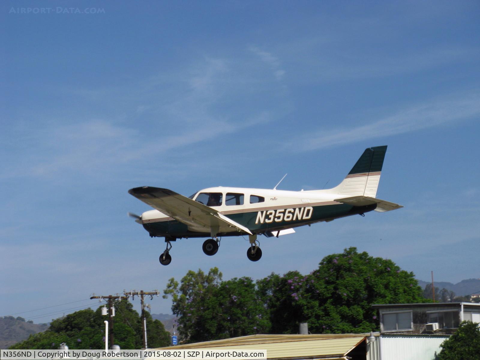 N356ND, 2003 Piper PA-28-161 Cherokee Warrior III C/N 2842184, 2003 Piper PA-28-161 WARRIOR III, Lycoming O-320-D3G 160 Hp, on final Rwy 22