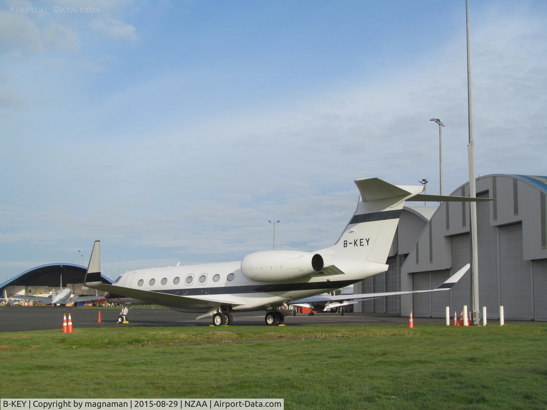 B-KEY, 2014 Gulfstream Aerospace G650 (G-VI) C/N 6098, Replacement perhaps for B-KID - on first visit to NZ