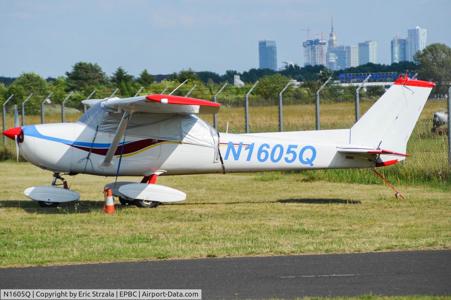 N1605Q, 1971 Cessna 150L C/N 15072905, Standing in front of IBEX hangar.