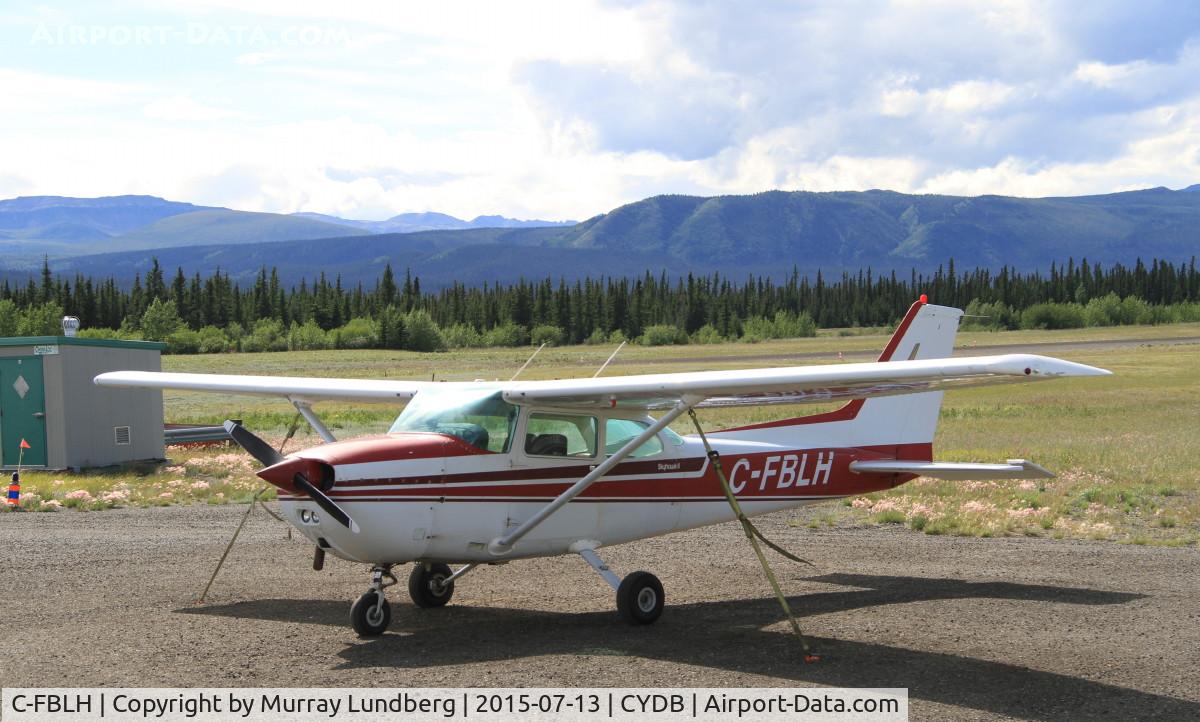 C-FBLH, 1981 Cessna 172P C/N 17274360, Tied down at Burwash Landing, Yukon.