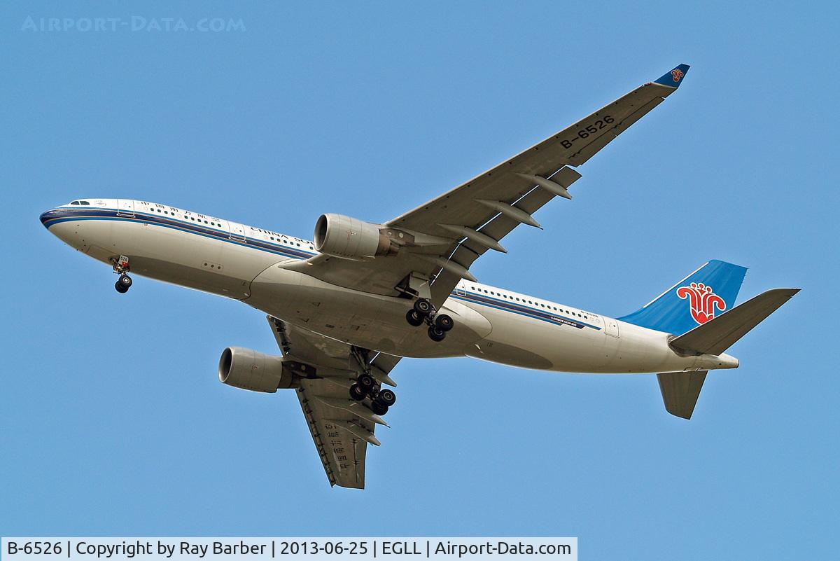 B-6526, 2011 Airbus A330-223 C/N 1220, Airbus A330-223 [1220] (China Southern Airlines) Home~G 25/06/2013. On approach 27R.
