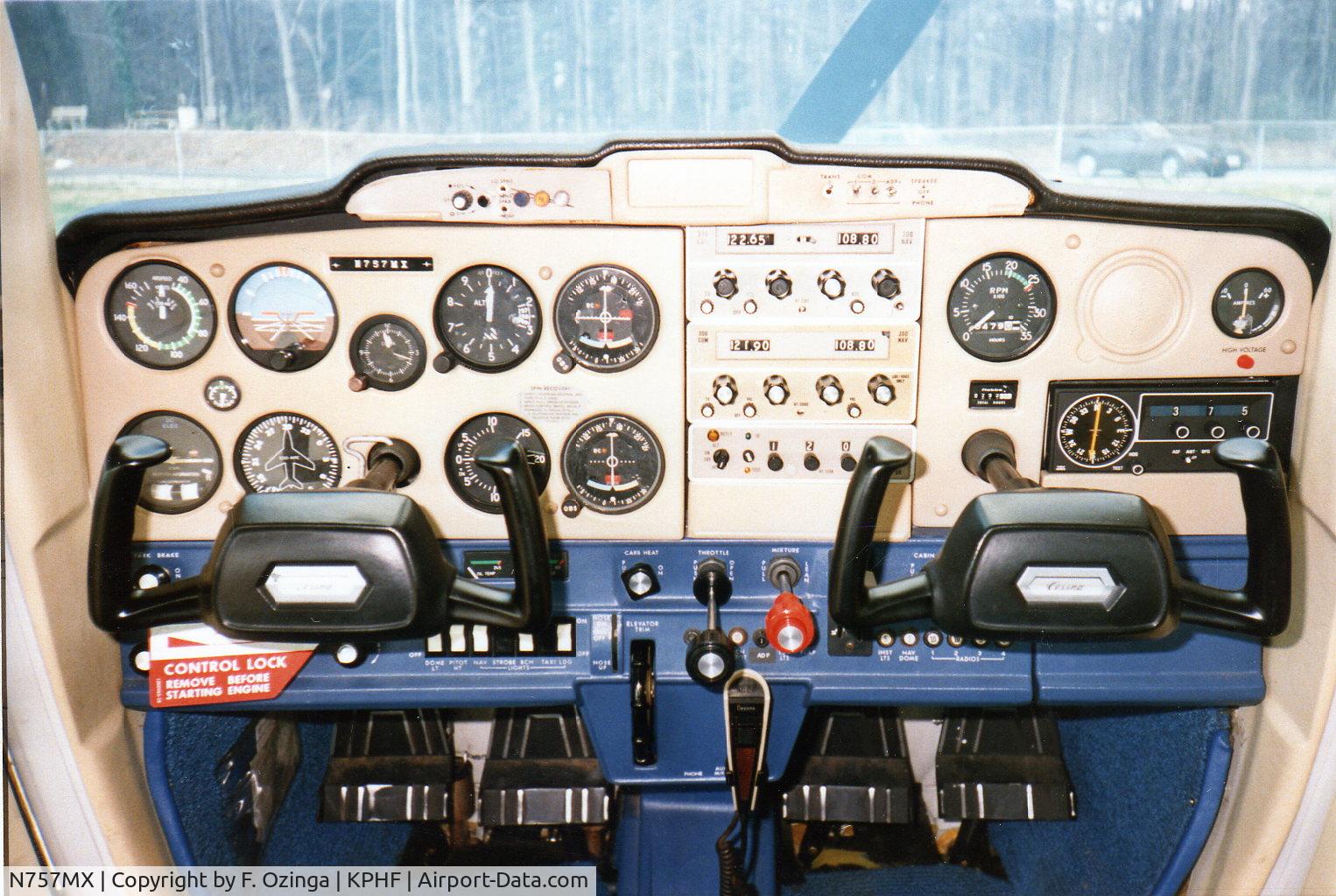 N757MX, 1977 Cessna 152 C/N 15279859, At ramp KPHF.