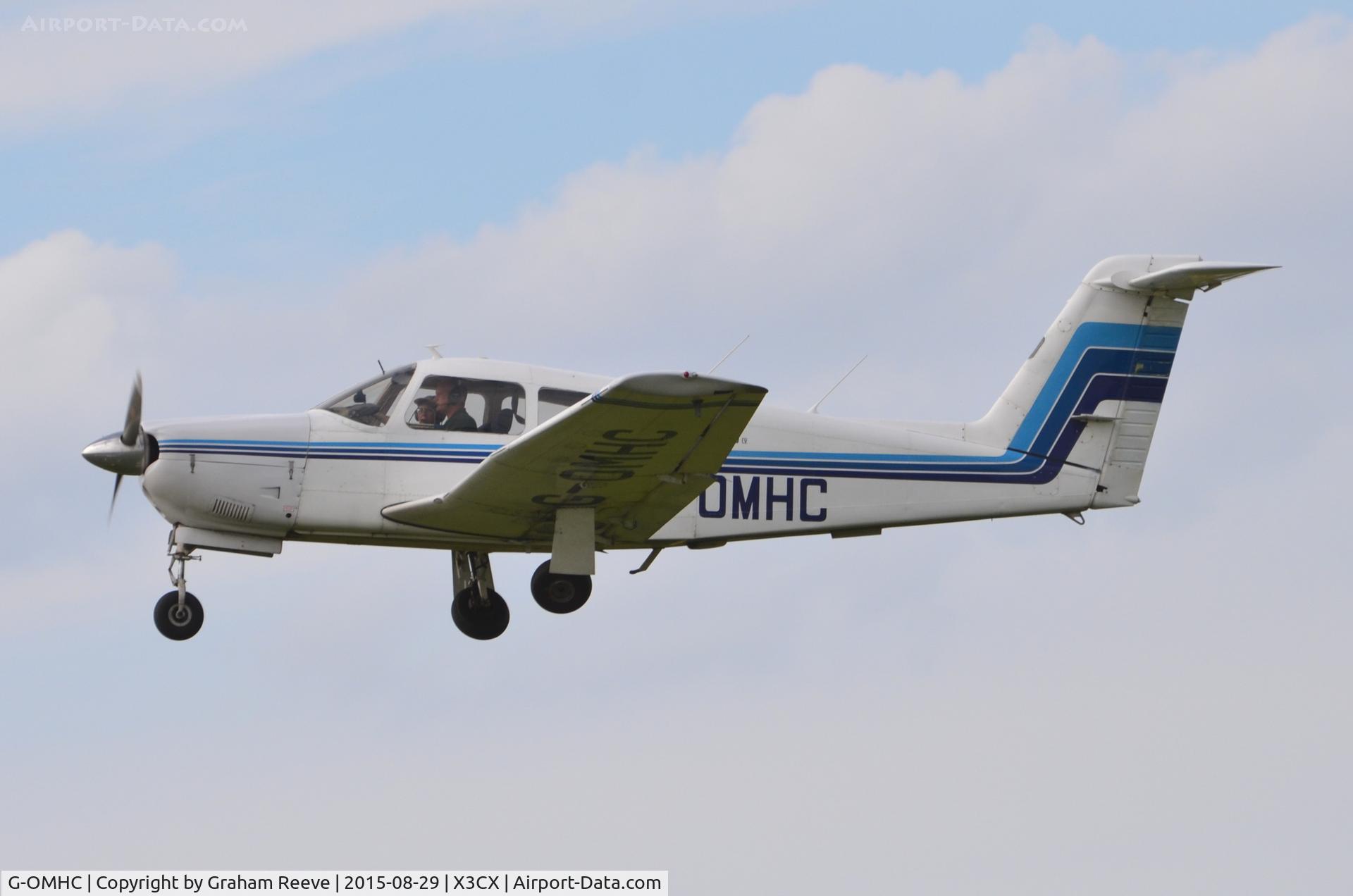 G-OMHC, 1979 Piper PA-28RT-201 Arrow IV C/N 28R-7918105, Departing from Northrepps.