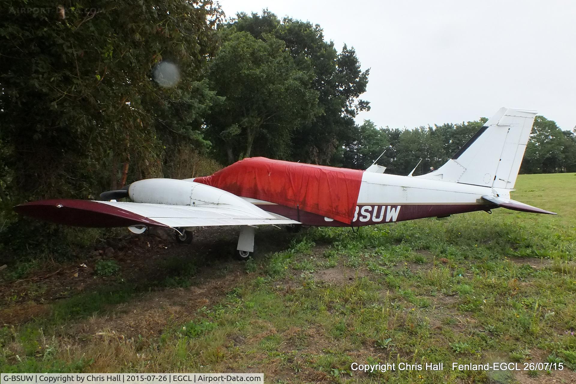 G-BSUW, 1977 Piper PA-34-200T Seneca II C/N 34-7870081, at Fenland airfield