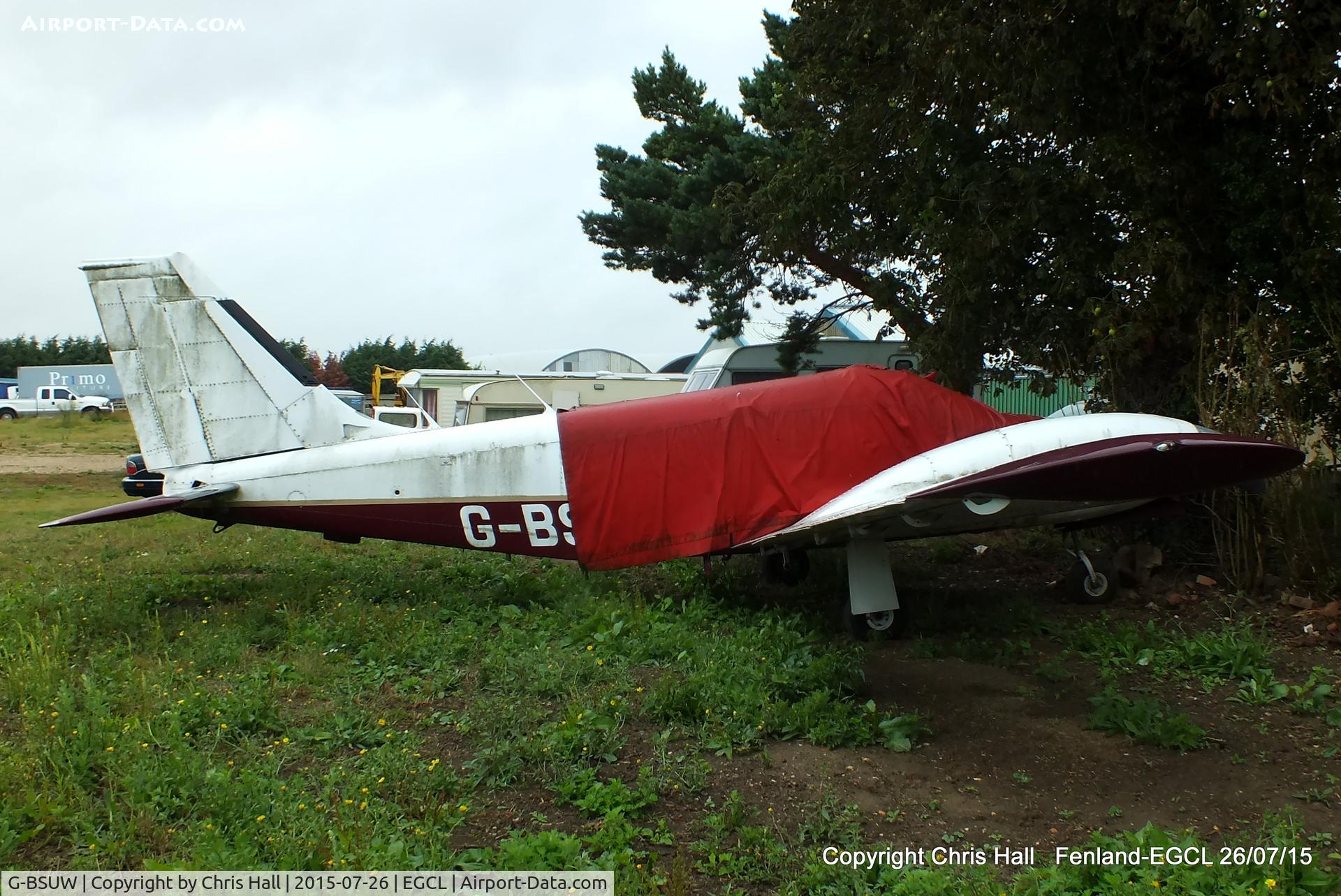 G-BSUW, 1977 Piper PA-34-200T Seneca II C/N 34-7870081, at Fenland airfield