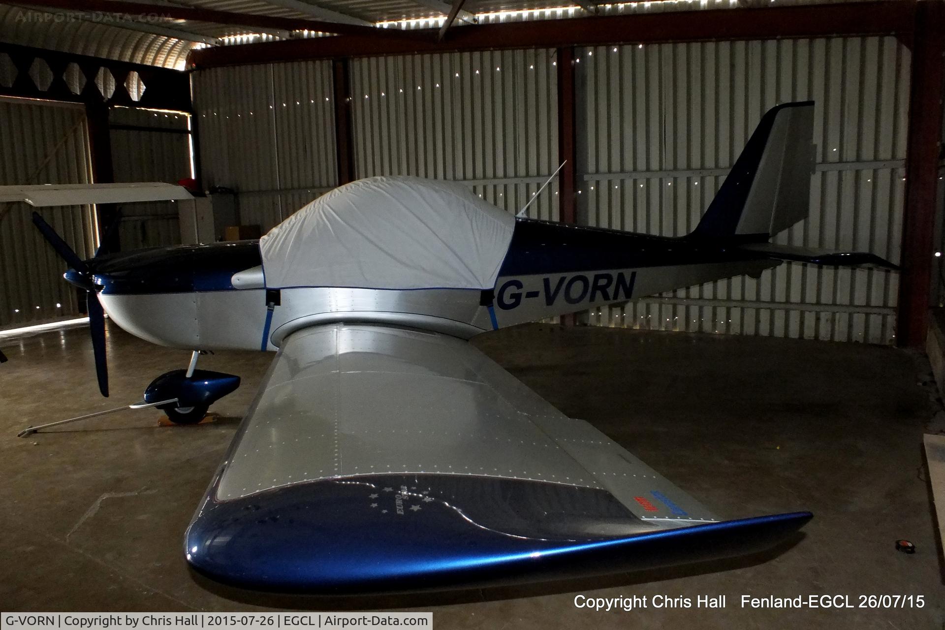 G-VORN, 2004 Aerotechnik EV-97 Eurostar C/N PFA 315-14299, at Fenland airfield