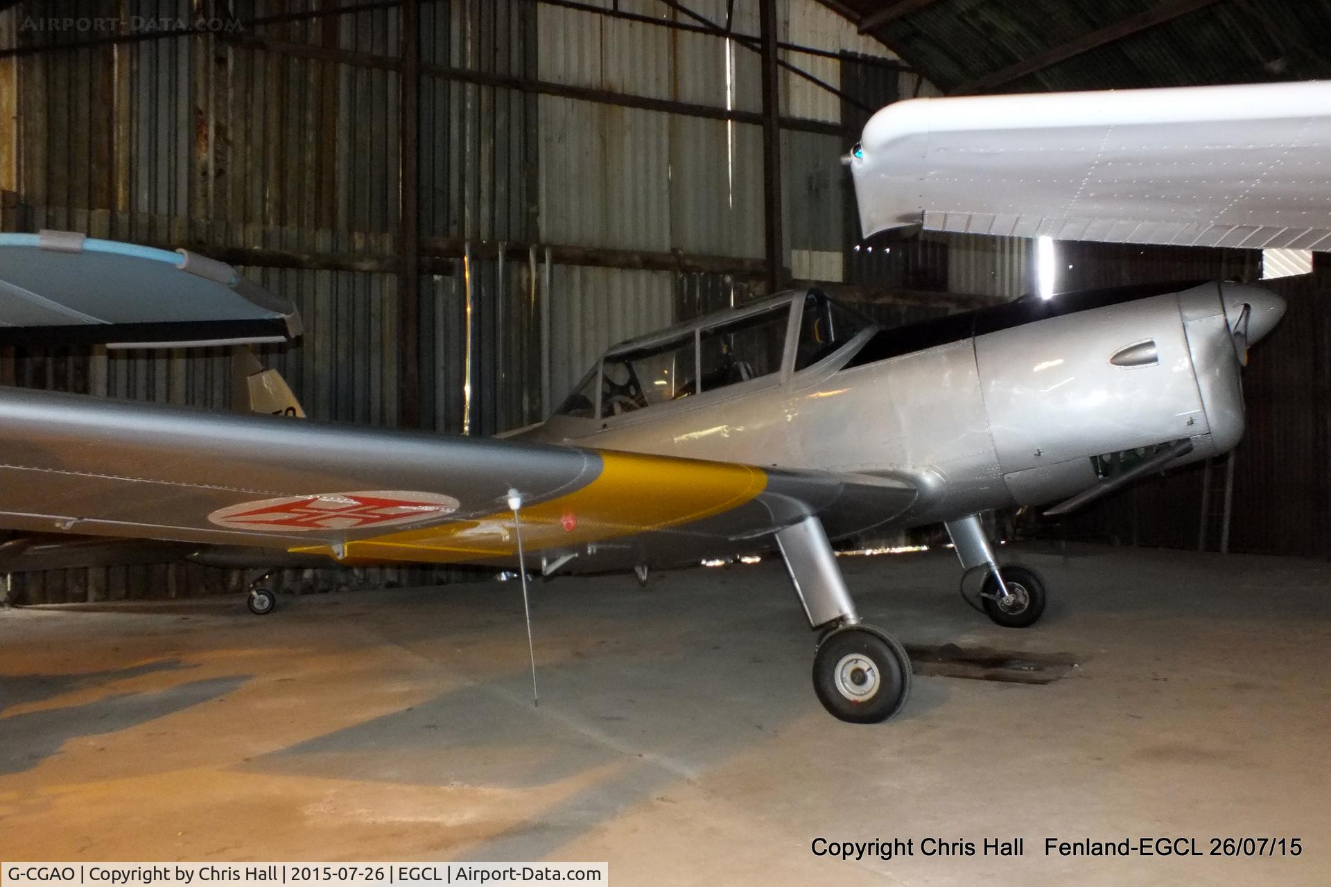 G-CGAO, 1958 OGMA DHC-1 Chipmunk T.20 C/N OGMA-40, at Fenland airfield