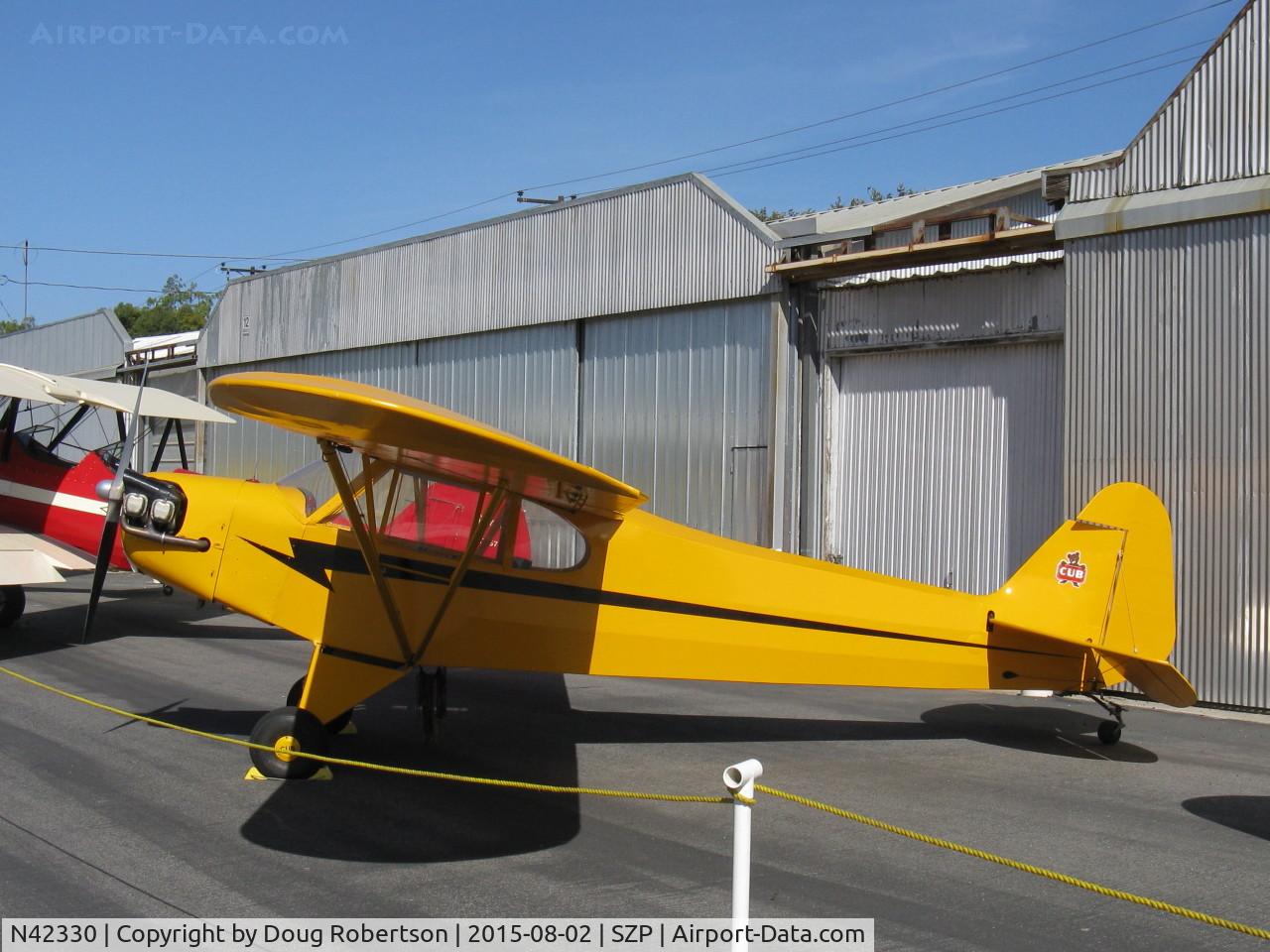 N42330, 1941 Piper J3C-65 Cub Cub C/N 14580, 1941 Piper J3C-65 CUB, Continental A&C65 65 Hp, at SZP's 85th Anniversary Celebration display