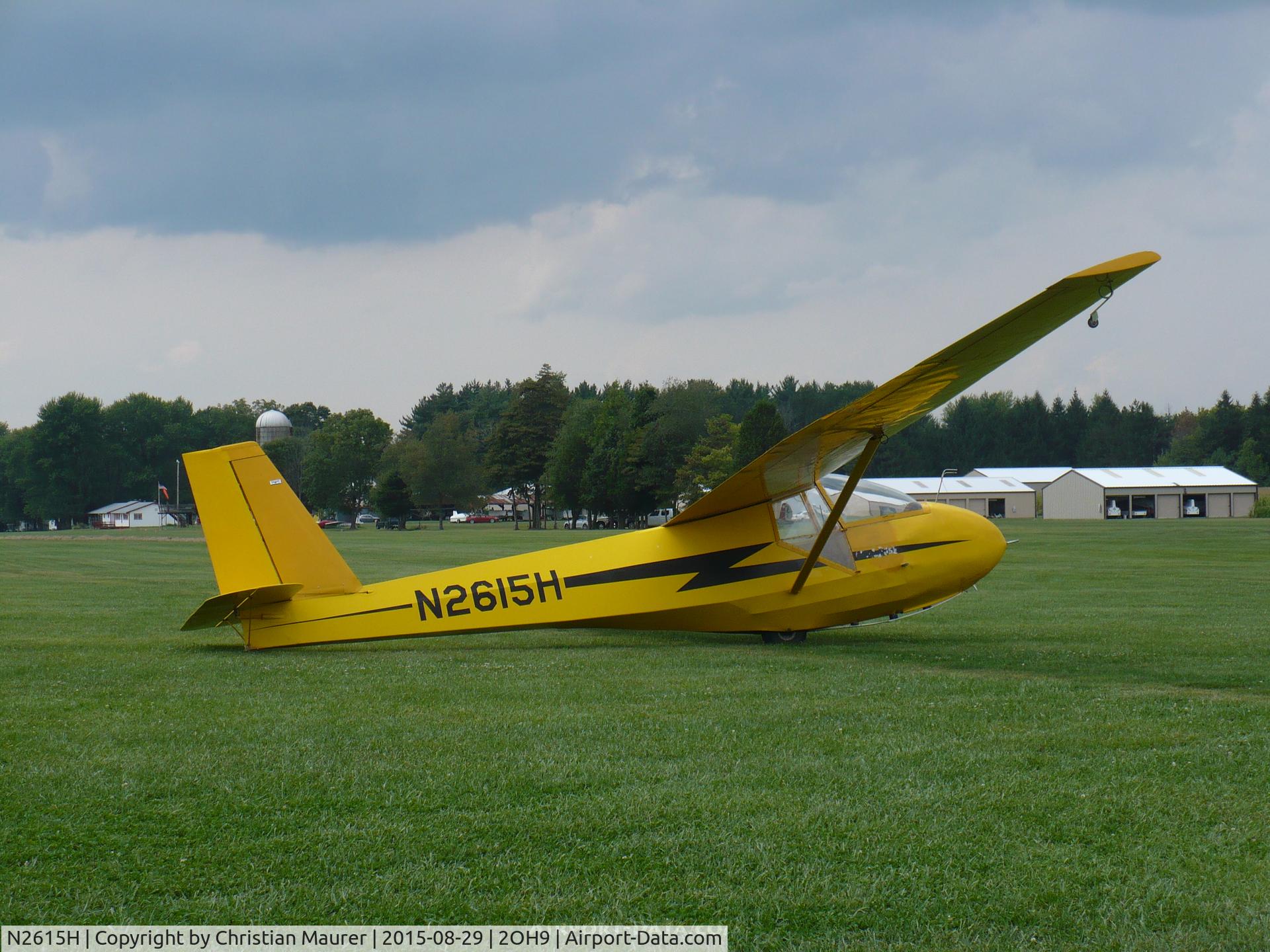 N2615H, 1976 Schweizer SGS 2-33A C/N 435, SGS-233 Glider #435