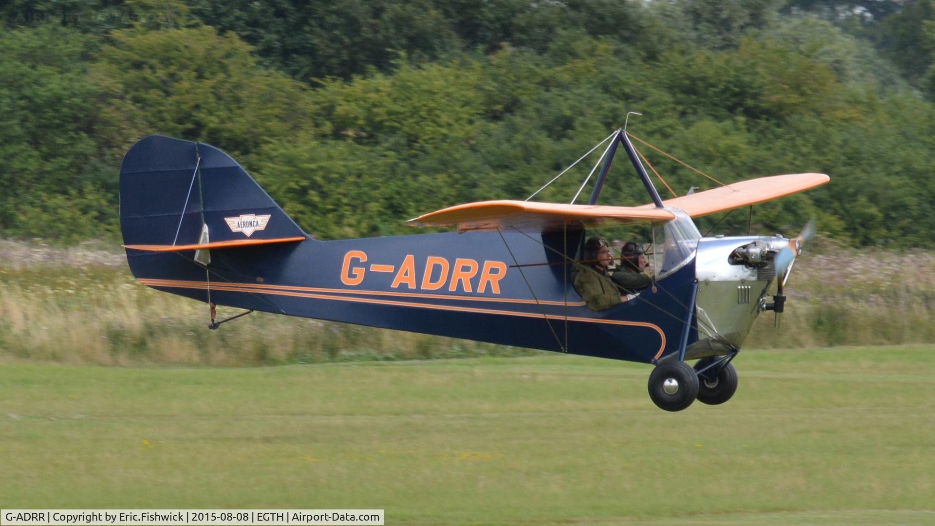 G-ADRR, 1936 Aeronca C-3 Collegian C/N A-734, 42. G-ADRR at The Shuttleworth Collection, Old Warden, Bedfordshire.