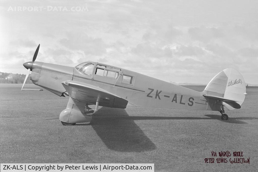 ZK-ALS, F Hills And Sons Ltd Proctor 2 C/N K318, Waikato Aero Club, Hamilton