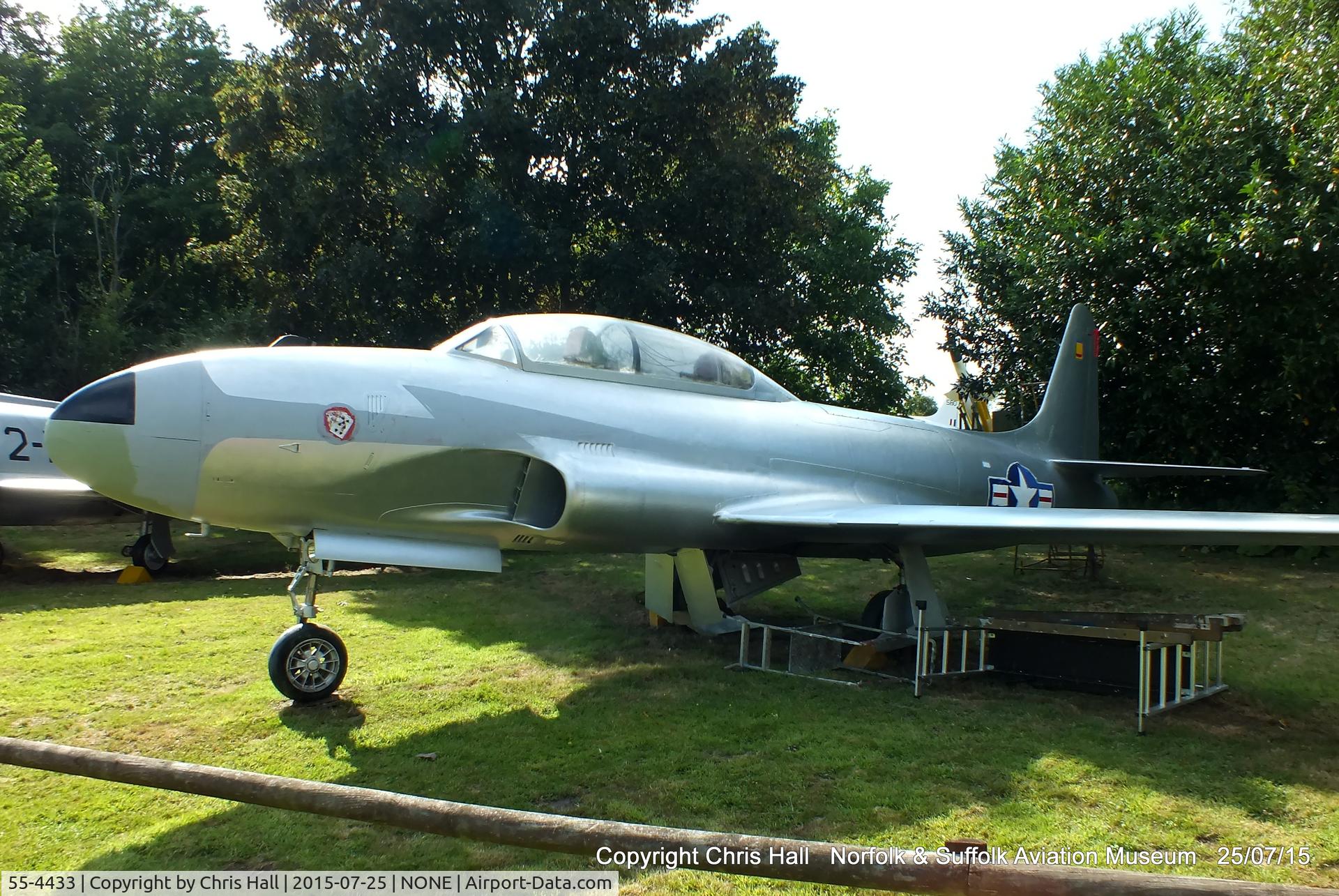 55-4433, 1956 Lockheed T-33A Shooting Star C/N 580-9877, Norfolk & Suffolk Aviation Museum