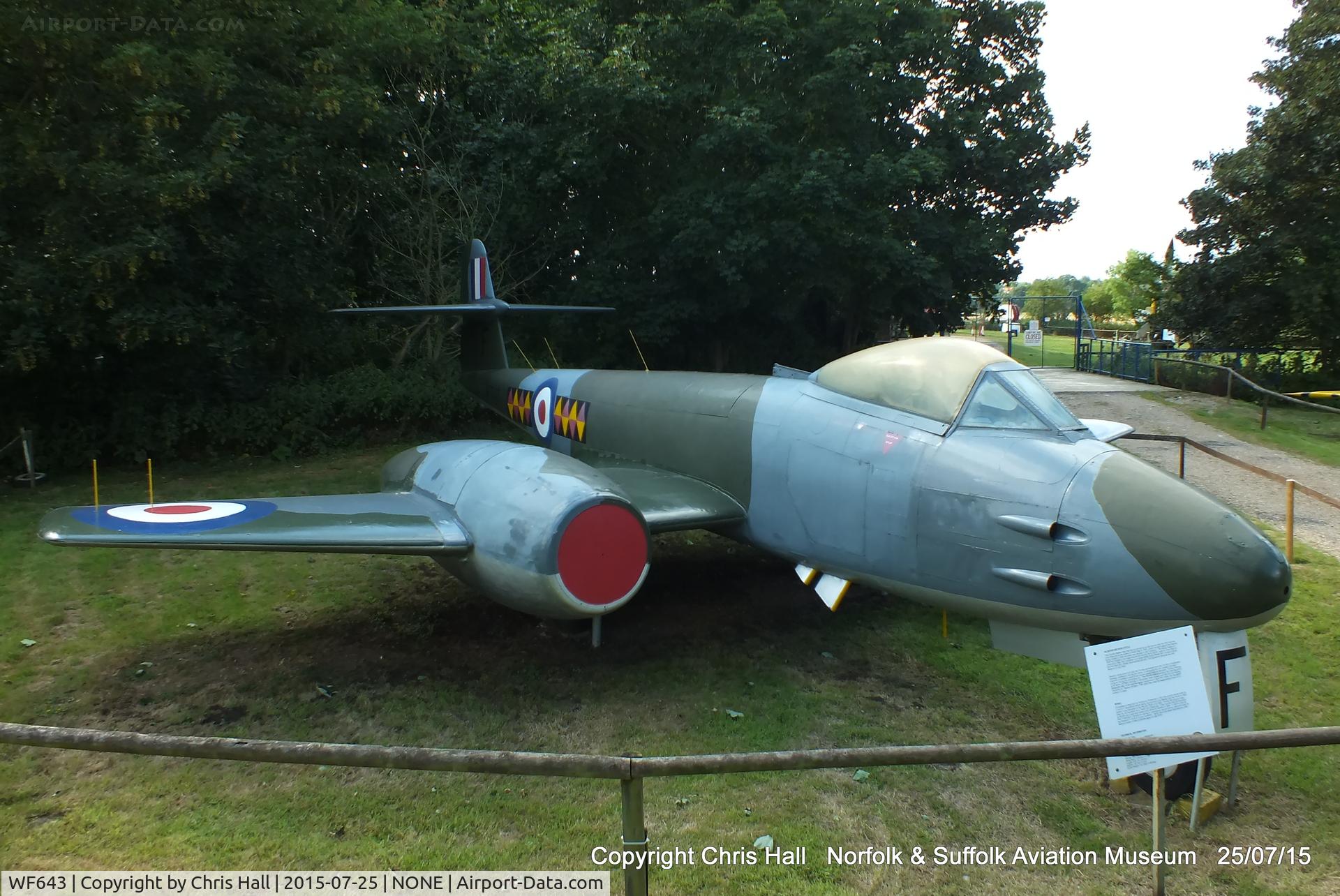WF643, 1951 Gloster Meteor F.8 C/N Not found WF643, Norfolk & Suffolk Aviation Museum